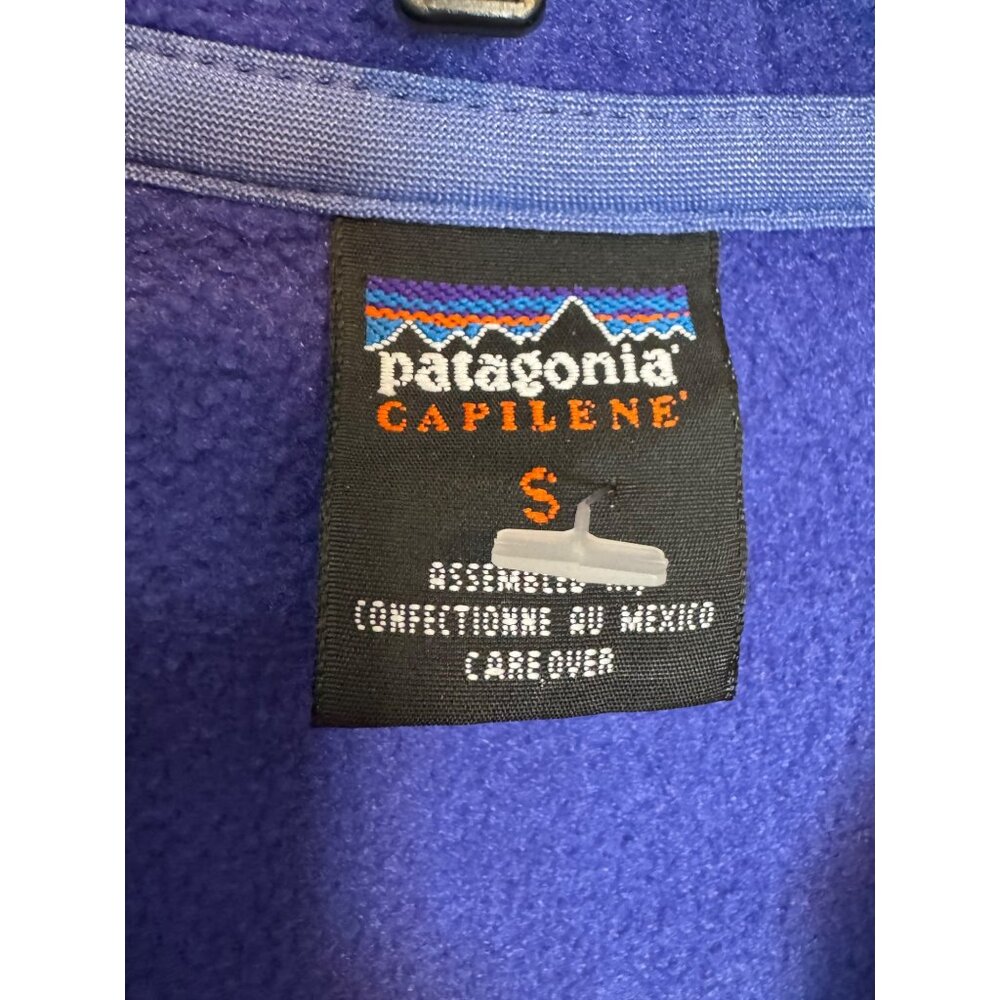 Patagonia Capilene Womens Small Quarter-Zip Fleece Pullover Purple Lightweight D - Picture 3 of 5